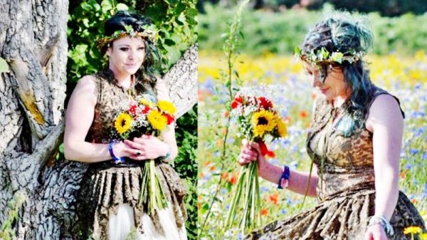 যে কারণে গাছকে বিয়ে করলেন তরুণী