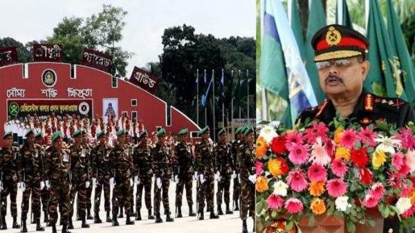 ৬ ইউনিটকে রেজিমেন্টাল কালার প্রদান করলেন সেনাপ্রধান