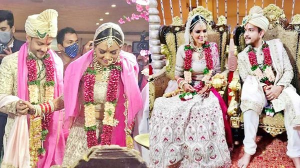 প্রেমিকার সঙ্গে মন্দিরে বিয়ে সারলেন গায়ক আদিত্য