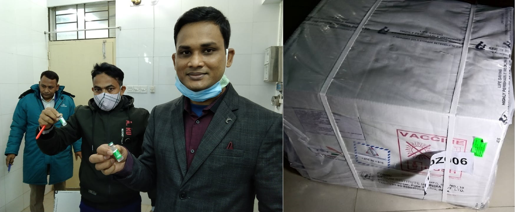 ময়মনসিংহে পৌঁছালো ৩ লাখ ২৪ হাজার ডোজ করোনার টিকা