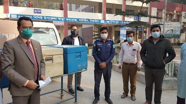 ঘাটাইলে পৌঁছালো ১৩ হাজার ৯১০ ডোজ করোনার টিকা