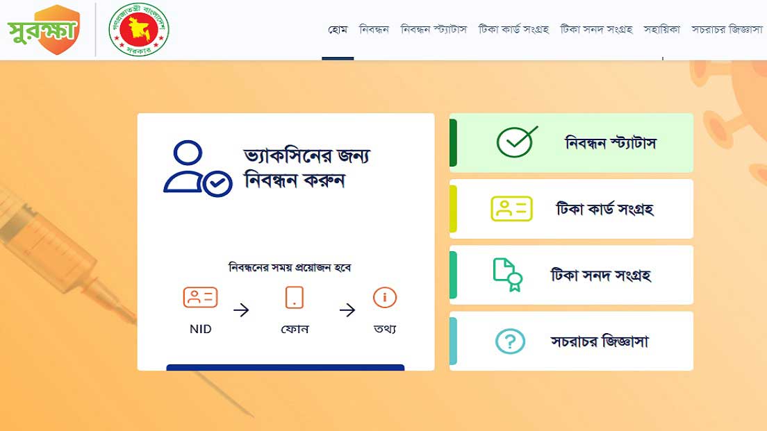 করোনার টিকা : ওয়েবসাইটে মিলছে না আশানুরূপ সাড়া