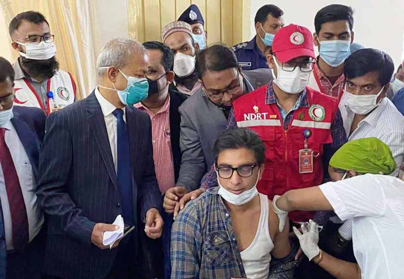 শেরপুরে কোভিড-১৯ টিকাদান কার্যক্রম শুরু