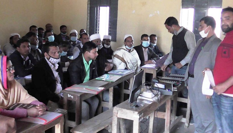 শেরপুরে ইভিএম প্রশিক্ষণ শুরু