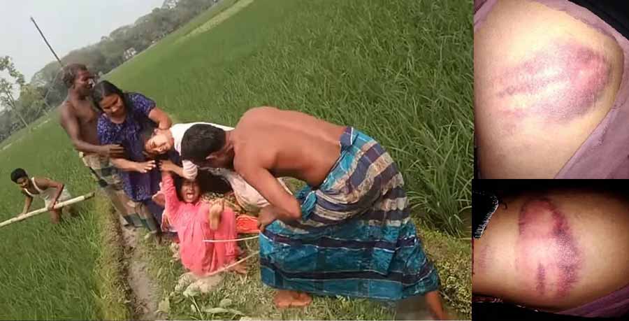 ঈশ্বরগঞ্জে গৃহবধূকে লাঠি দিয়ে পেটানোর ভিডিও ভাইরাল
