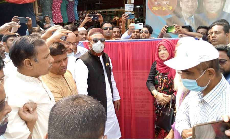 সড়ক সংস্কার কাজের উদ্বোধন, স্বস্তিতে ভালুকাবাসী