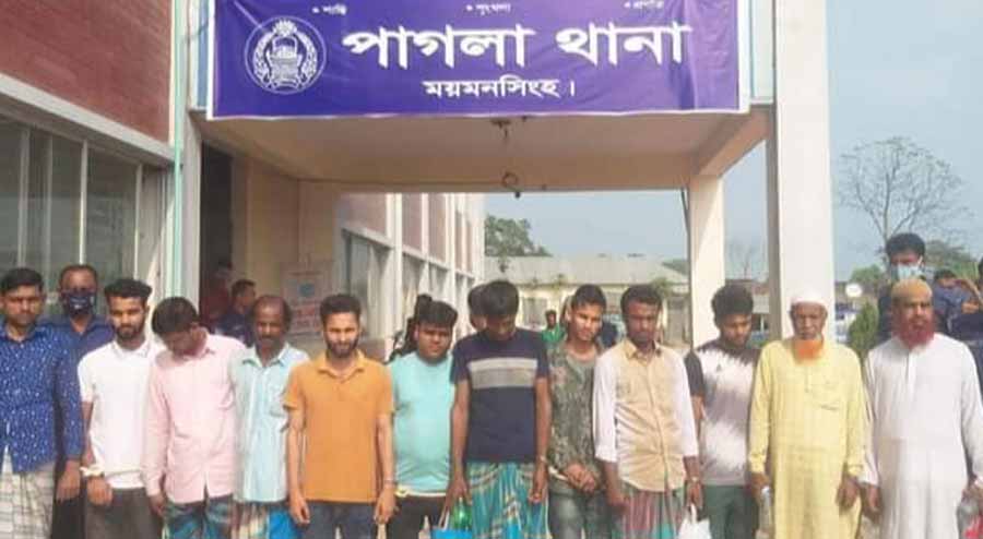 গফরগাঁওয়ে বিভিন্ন মামলায় ১২ জন গ্রেপ্তার