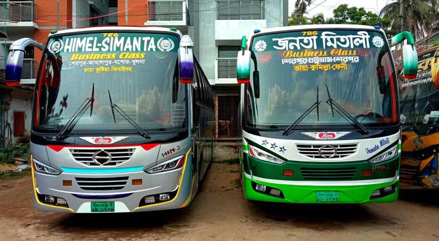 শেরপুরের সঙ্গে কয়েক জেলার বাস চলাচল বন্ধ