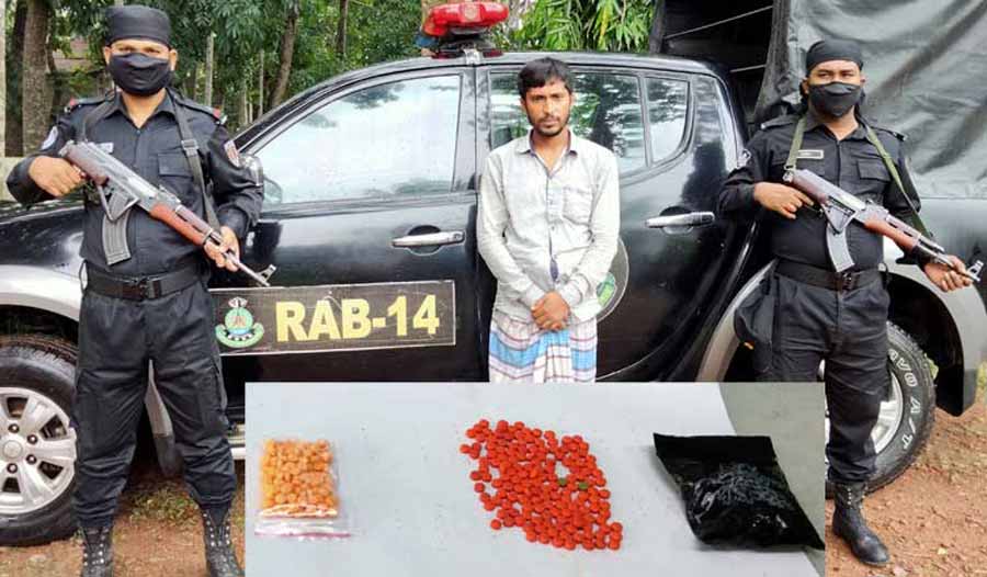 কিশোরগঞ্জে ৬৪০ পিস ইয়াবাসহ মাদক ব্যবসায়ী আটক