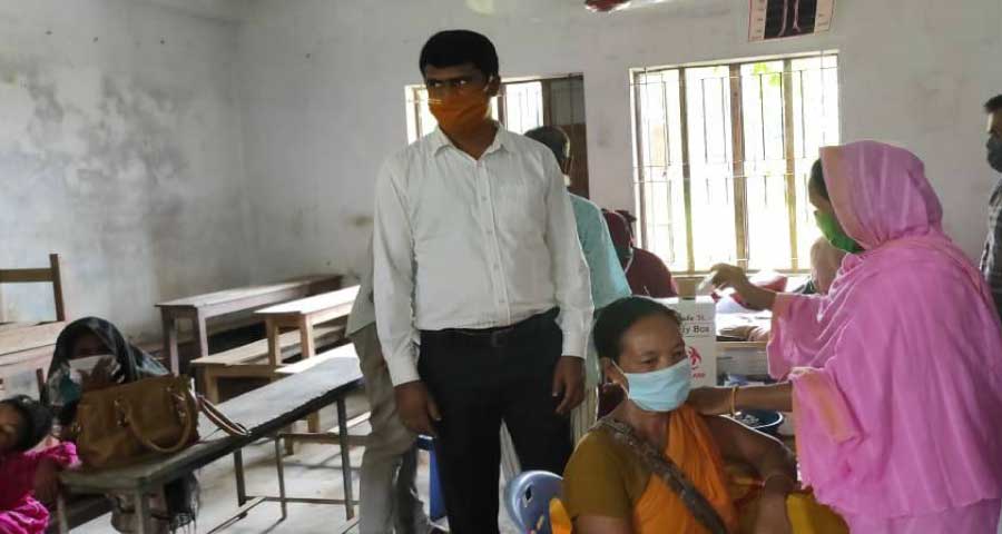 দুর্গাপুরে করোনার সম্প্রসারিত গণটিকাদান কার্যক্রম শুরু