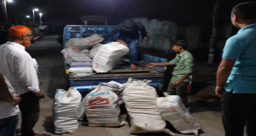 শ্রীবরদীতে মাধ্যমিকের ১৭ বস্তা বই উদ্ধার