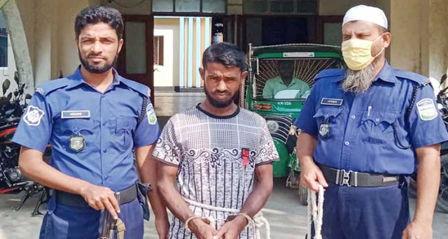 মদনে ১০ বছরের সাজাপ্রাপ্ত আসামি গ্রেপ্তার