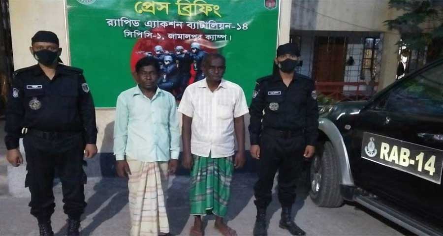 সরিষাবাড়ীতে কোটির টাকার কষ্টিপাথরের মূর্তিসহ গ্রেপ্তার ২