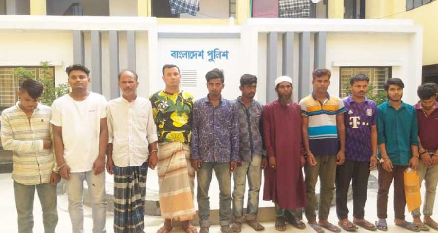 ময়মনসিংহে মাদক মামলায় গ্রেপ্তার ১২