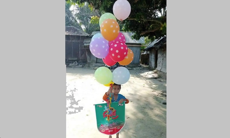 তিন ঘণ্টায় উড়ে বগুড়ার বিজয় দিবসের বেলুন ময়মনসিংহে!