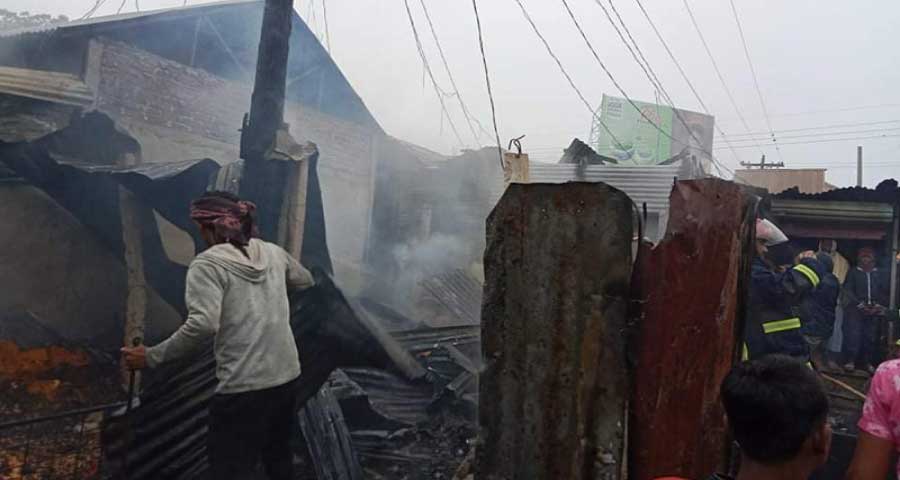 শেরপুরে আগুনে পুড়ল ২০ ব্যবসা প্রতিষ্ঠান