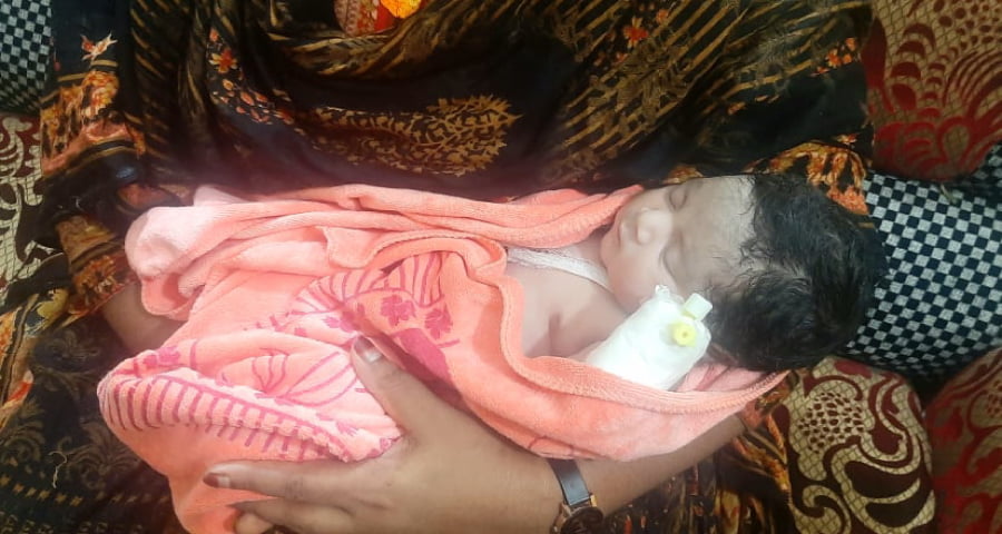 বিপদমুক্ত সেই নবজাতক