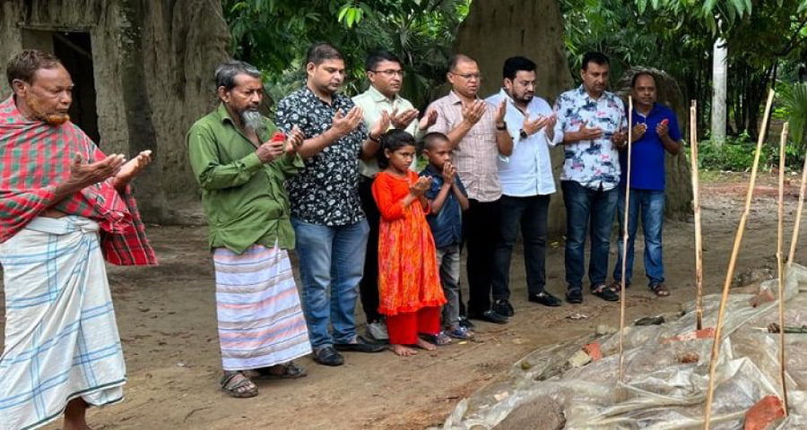 সেই নবজাতকের পরিবারের পাশে বিএনপির প্রতিনিধি দল
