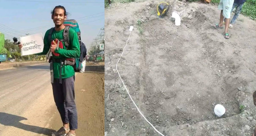 অভিজ্ঞতা নিতে ১০ ঘণ্টা কবরের ভেতরে অবস্থান, ইউটিউবার আটক