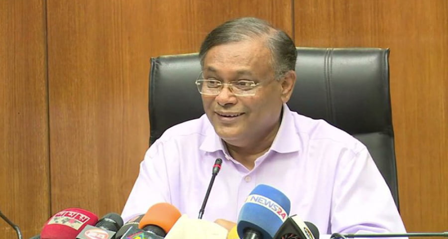 শেখ হাসিনার কৃপায় খালেদা জিয়া কারাগারের বাইরে আছেন: তথ্যমন্ত্রী