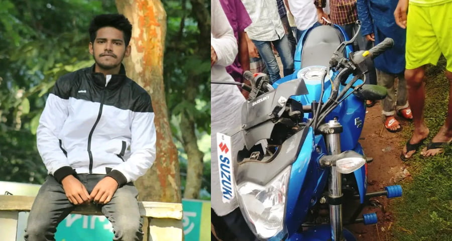 বাইক দূর্ঘটনায় প্রাণ গেলো কলেজ ছাত্রের