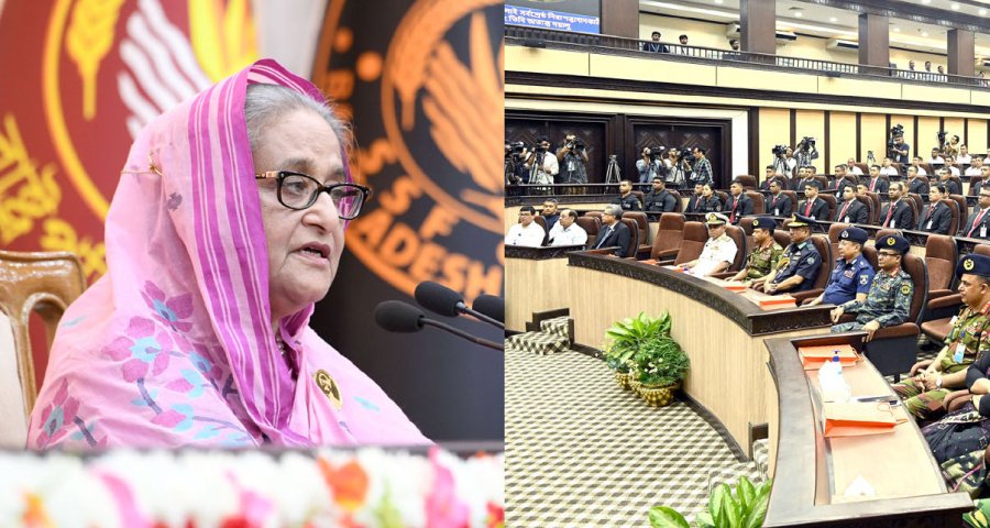 আমরা কারো হস্তক্ষেপের কাছে মাথা নত করব না : প্রধানমন্ত্রী