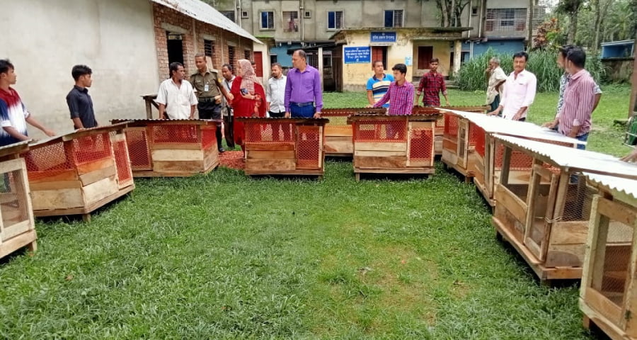 গৌরীপুরে নৃ-গোষ্ঠী পেল ঘর, ঘাস চাষিরা প্রণোদনা