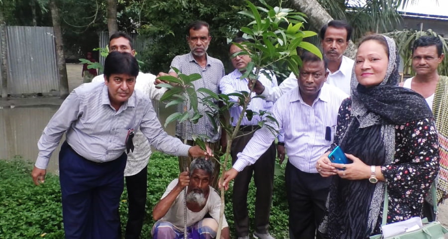 জাতীয় শোক দিবস উপলক্ষ্যে গ্রামীণ ব্যাংক জামালপুর জোনের উদ্যোগে বৃক্ষরোপন