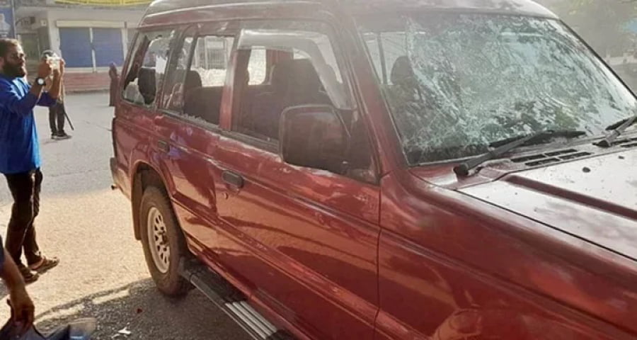 কিশোরগঞ্জে ইউএনওর গাড়ি ভাঙচুর