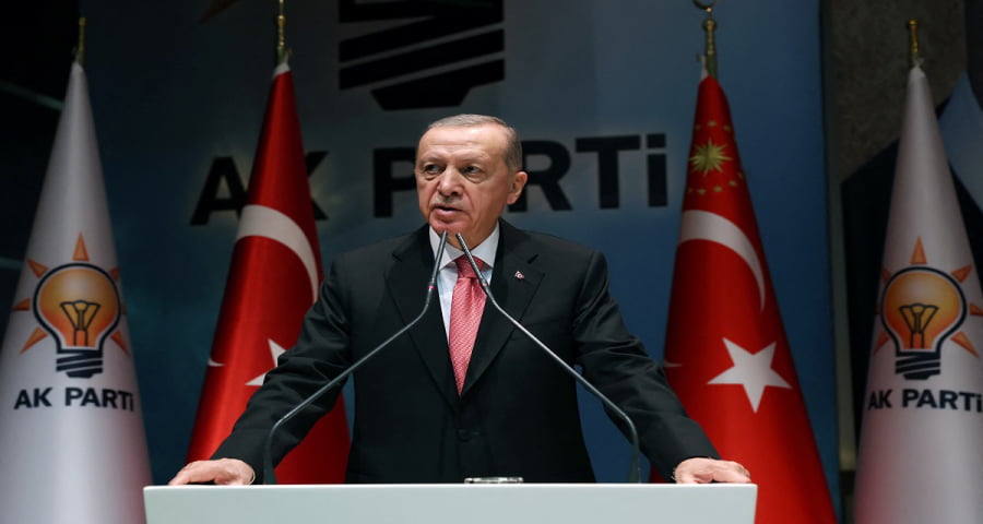 মিসর সীমান্ত দিয়ে গাজায় ত্রাণ প্রবেশের সুযোগ দিতে হবে ইসরায়েলকে : এরদোগান