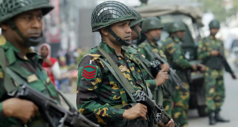 বুধবার থেকে মাঠে নামছে সশস্ত্র বাহিনী