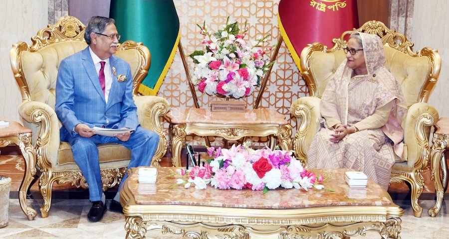 শেখ হাসিনাকে প্রধানমন্ত্রী নিয়োগে রাষ্ট্রপতির সম্মতি