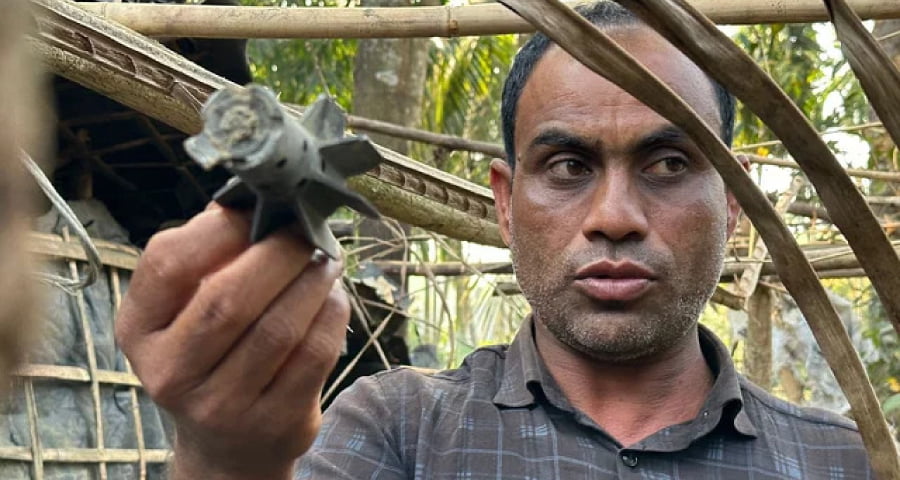 মিয়ানমার থেকে ছোড়া মর্টার শেলের আঘাতে বাংলাদেশিসহ নিহত ২