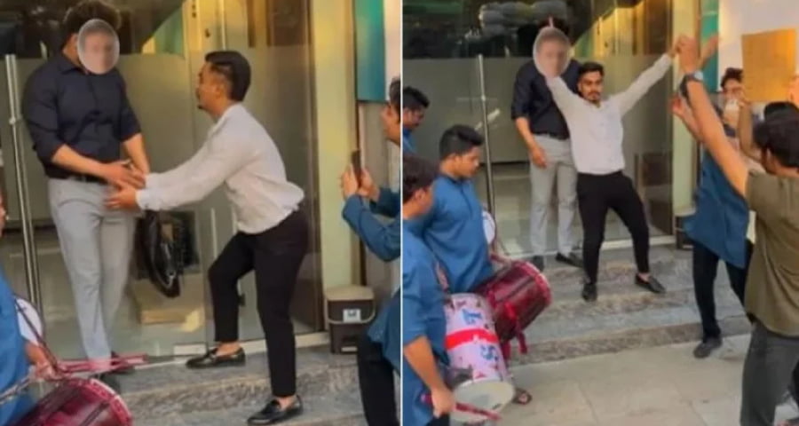 চাকরি ছেড়ে বসের সামনে ঢোল বাজিয়ে নাচানাচি