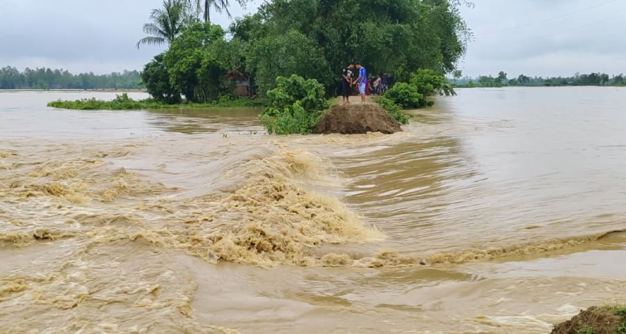 শেরপুরে বিপদসীমার উপরে এক নদীর পানি, বাড়ছে সব নদীর পানি