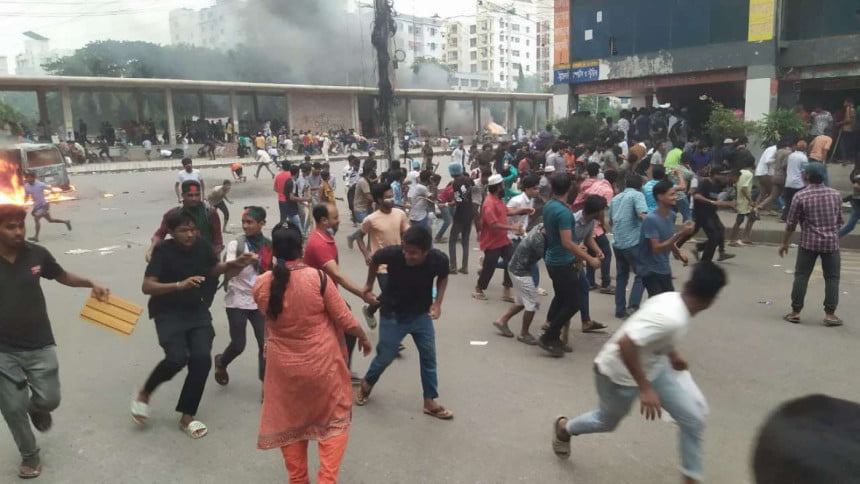 ৫ ঘণ্টা ধরে উত্তরা পূর্ব থানা ঘেরাও, নিহত বেড়ে ১৩
