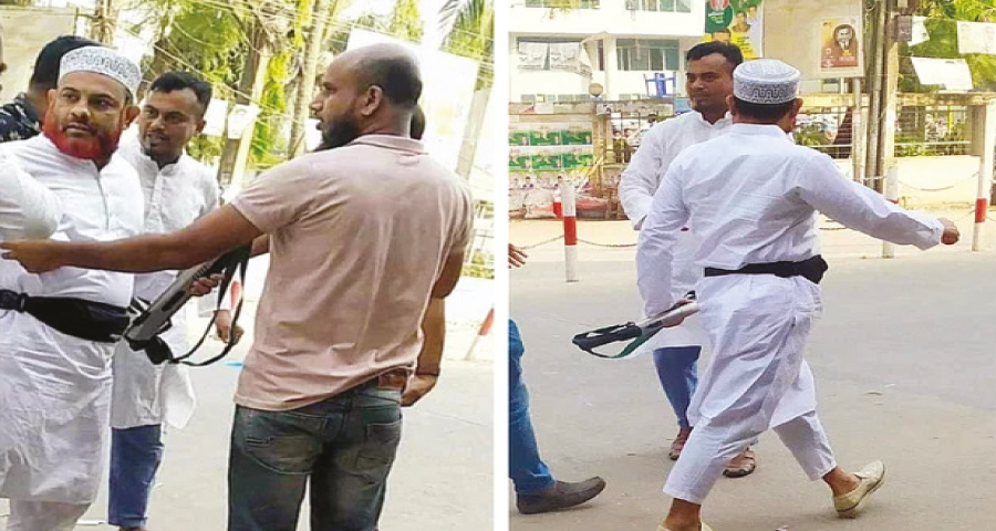 ময়মনসিংহে আন্দোলন দমাতে অস্ত্র নিয়ে ঘোরা আওয়ামী লীগ নেতা গ্রেপ্তার