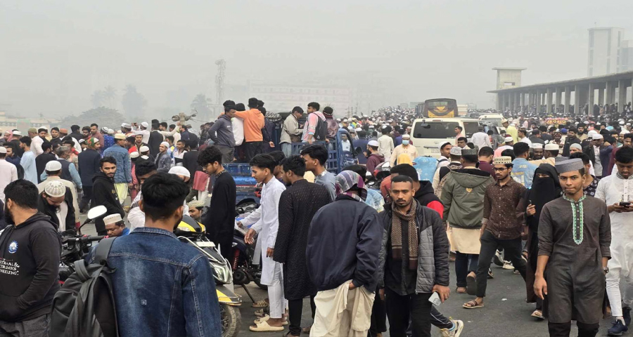 ইজতেমা ময়দানে আখেরি মোনাজাতের অপেক্ষায় লাখো মুসল্লি