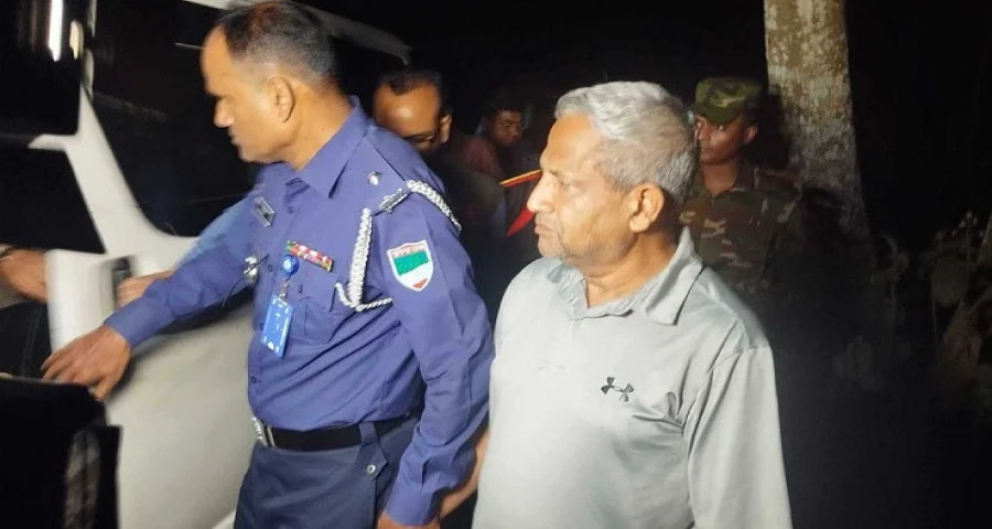 ৭ ঘণ্টা অবরুদ্ধ, অতঃপর গ্রেপ্তার ঝিনাইদহের সাবেক এমপি সালাউদ্দীন মিয়াজী