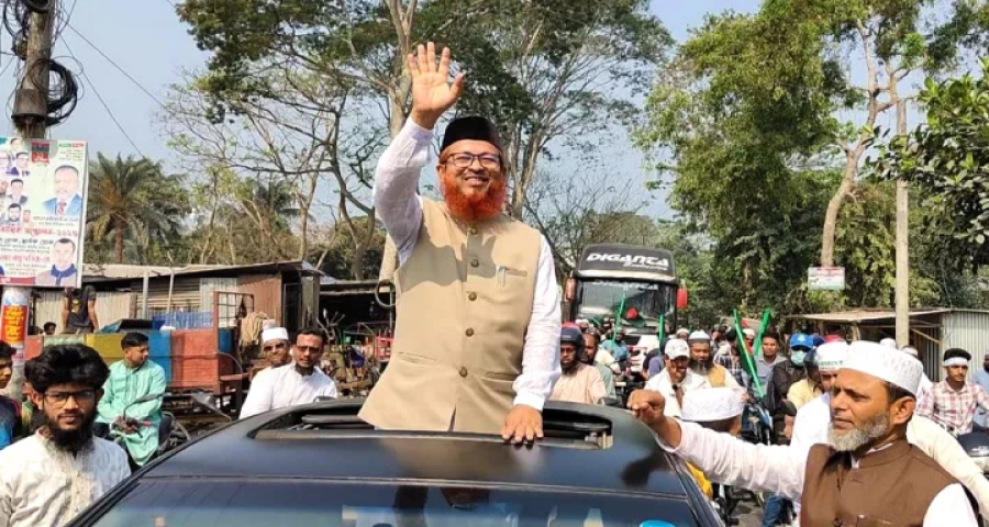 শেখ হাসিনার নির্বাচনী এলাকায় জামায়াত নেতার ব্যাপক শোডাউন