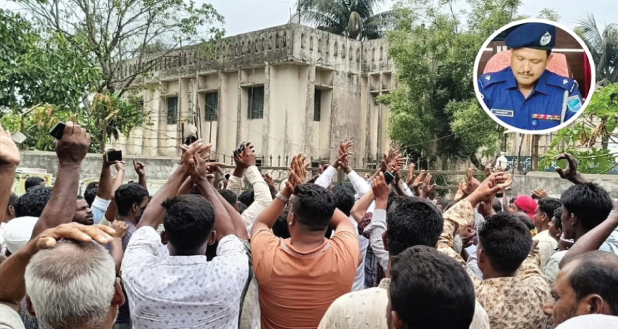 ‘জিলাপি খেতে চাওয়া’ সেই ওসির প্রত্যাহার ঠেকাতে বিএনপির থানা ঘেরাও, বিক্ষোভ