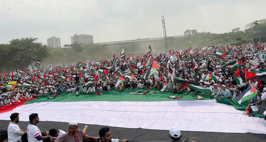 ঢাকায় ‘মার্চ ফর গাজা’ ইতিহাসের পাতায় লেখা থাকবে