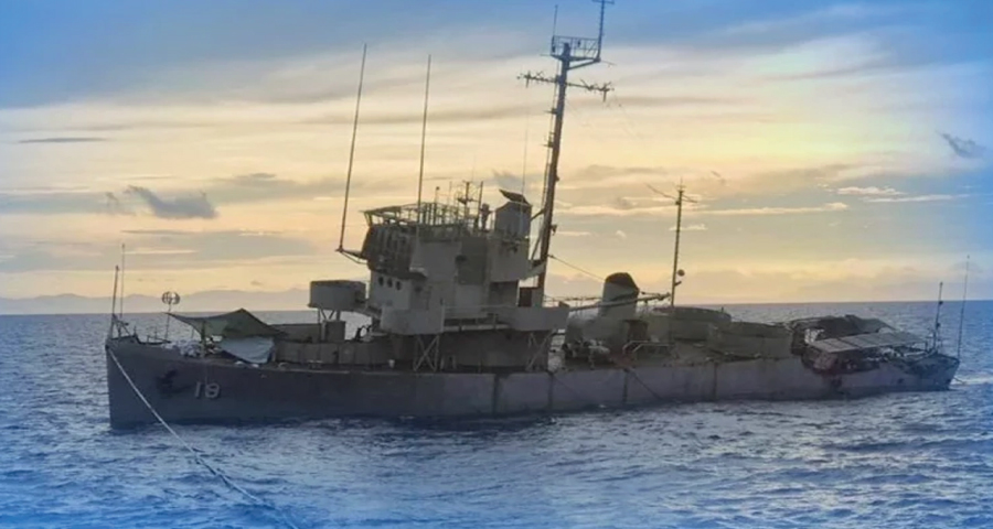 মহড়ার আগেই ডুবে গেল যুদ্ধজাহাজ