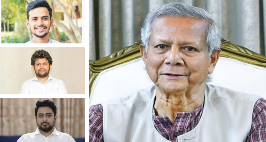 প্রধান উপদেষ্টার সঙ্গে নাহিদসহ দুই উপদেষ্টার সাক্ষাৎ