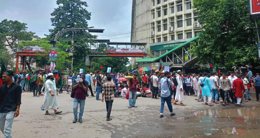 শাহবাগ অবরোধ জুলাই যোদ্ধাদের