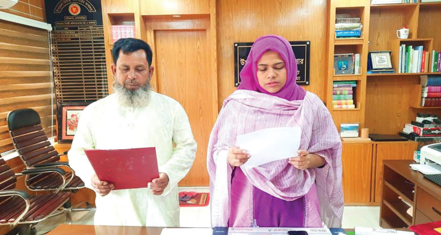 ৩ বছর সাত মাস পর শপথ নিলেন ইউপি সদস্য বাচ্চু মিয়া