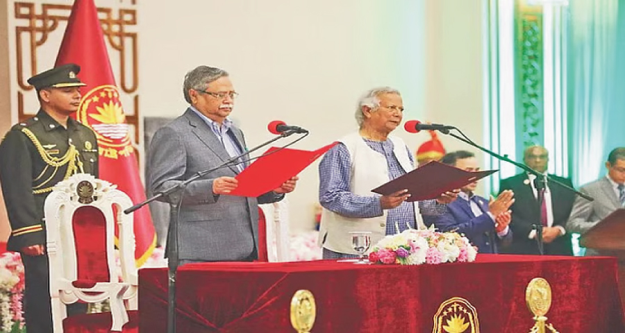 অন্তর্বর্তীকালীন সরকারের এক বছর