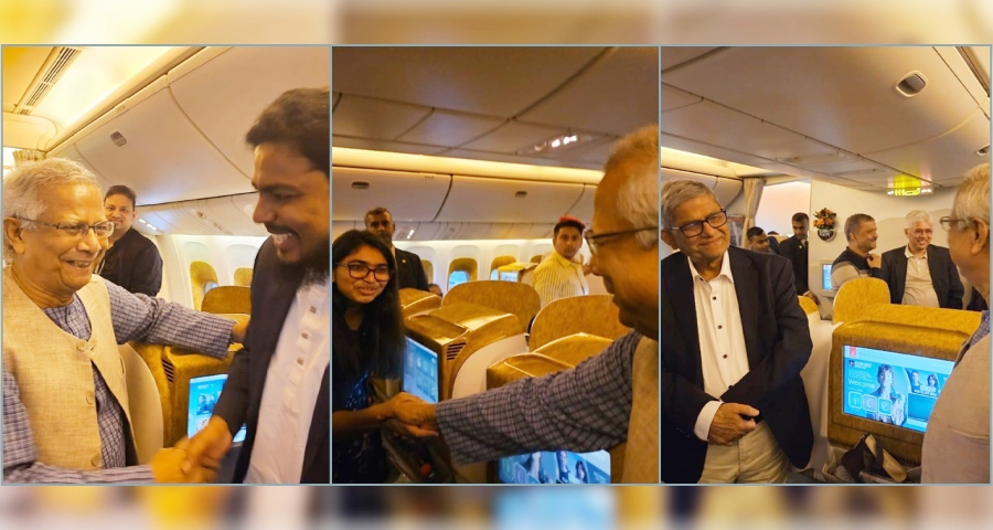 নিউইয়র্কের পথে প্রধান উপদেষ্টা, সফরসঙ্গী শীর্ষ রাজনৈতিক নেতারা