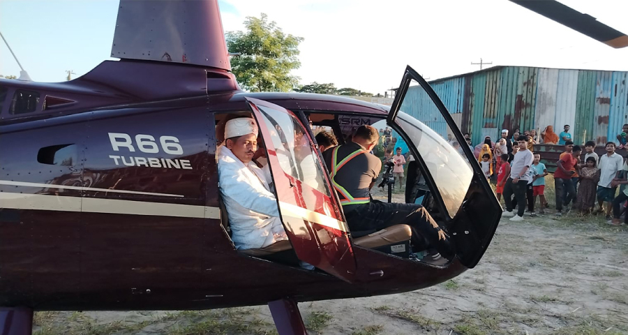 প্রেমিকের সাথে পালিয়েছে স্ত্রী, রাগে হেলিকপ্টারে নতুন বউ আনলেন স্বামী