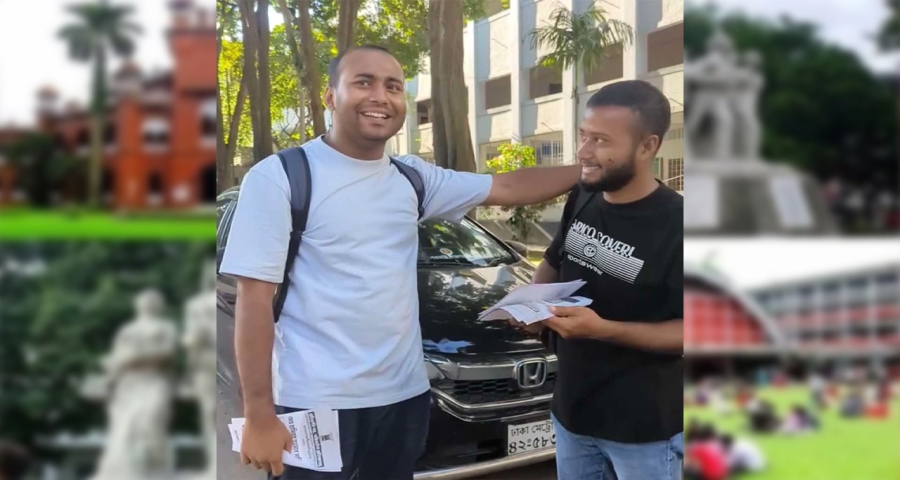 <span style='color:red;font-size:14px;'>ছাত্রদলের পক্ষে ভোট চাইতে গিয়ে</span><br> ধরা পড়ে ঢাকা কলেজছাত্র বললেন আমি রোকেয়া হলে থাকি